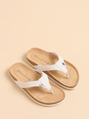 Brakeburn Cream Plaited Flip Flops - Image 2 of 4