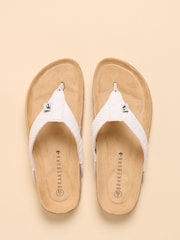 Brakeburn Cream Plaited Flip Flops - Image 3 of 4