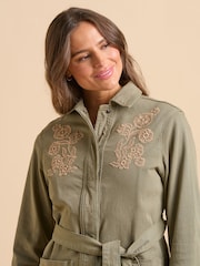 Brakeburn Green Embroidered Jacket - Image 3 of 6
