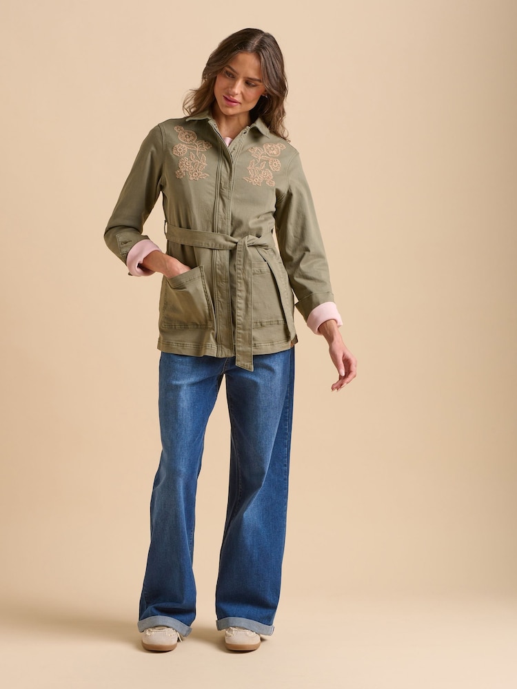 Brakeburn Green Embroidered Jacket - Image 6 of 6