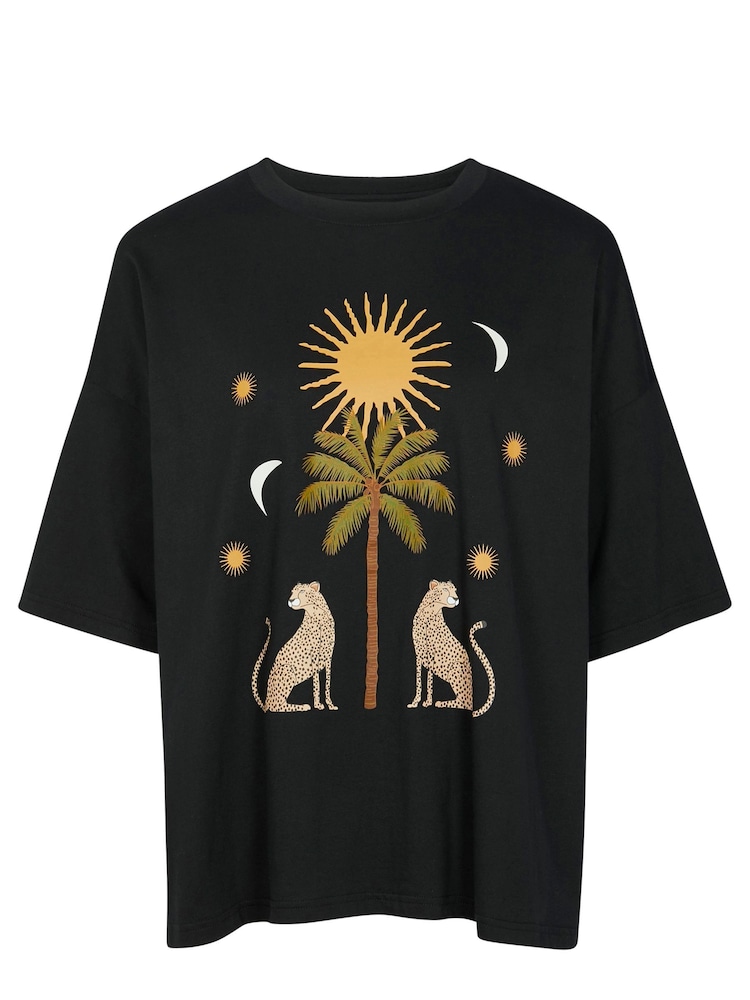 Never Fully Dressed Black Running Wild 100% Cotton T-Shirt - Image 3 of 3 Never Fully Dressed Black Running Wild 100% Cotton T-Shirt - Image 3 of 3