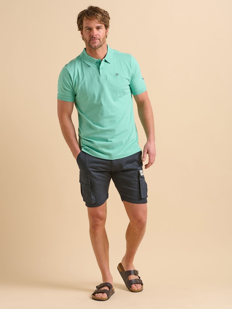 Brakeburn Blue Cargo Shorts - Image 1 of 5