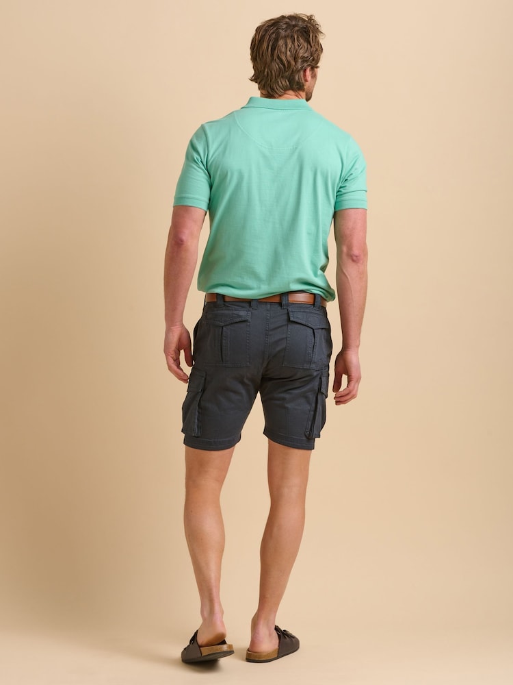 Brakeburn Blue Cargo Shorts - Image 2 of 5