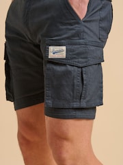 Brakeburn Blue Cargo Shorts - Image 4 of 5