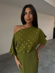 Never Fully Dressed Green Tilly Dress - Image 3 of 3