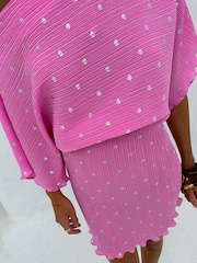 Never Fully Dressed Pink Petal Mini Tilly Dress - Image 3 of 9