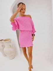 Never Fully Dressed Pink Petal Mini Tilly Dress - Image 7 of 9