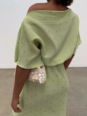 Never Fully Dressed Green Pistachio Tilly Dress - Image 4 of 4