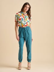 Brakeburn Blue Cuffed Hem Trousers - Image 1 of 6