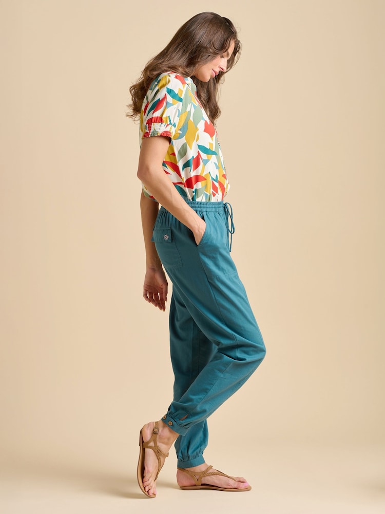 Brakeburn Blue Cuffed Hem Trousers - Image 5 of 6