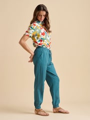 Brakeburn Blue Cuffed Hem Trousers - Image 6 of 6