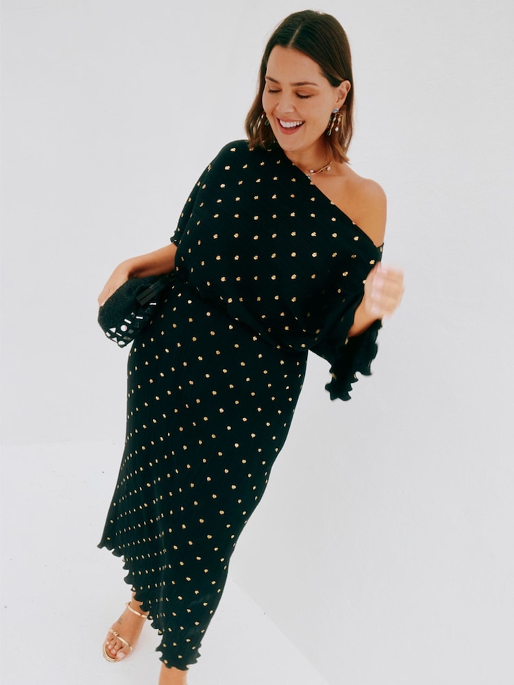 Never Fully Dressed Black Plisse Tilly Dress - Image 3 of 8
