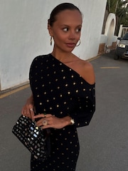 Never Fully Dressed Black Plisse Tilly Dress - Image 5 of 8