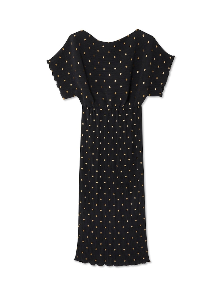 Never Fully Dressed Black Plisse Tilly Dress - Image 7 of 8