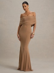 Club L London Bowden Bardot Maxi Dress - Imagen 2 de 5