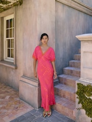 Never Fully Dressed Pink Safari Thea Dress - Image 1 of 9