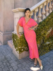 Never Fully Dressed Pink Safari Thea Dress - Image 6 of 9