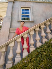 Never Fully Dressed Pink Safari Thea Dress - Image 8 of 9