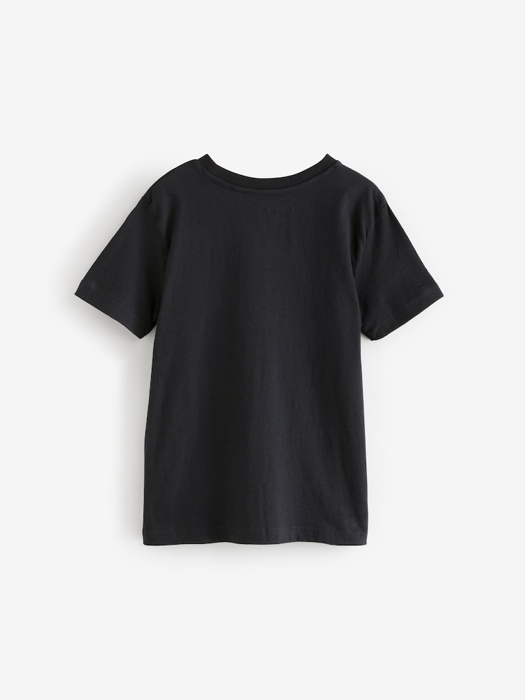 Vanilla Underground Black Teenage Mutant Ninja Turtles Raph Short Sleeved 100% Cotton T-Shirt - Image 2 of 3 Vanilla Underground Black Teenage Mutant Ninja Turtles Raph Short Sleeved 100% Cotton T-Shirt - Image 2 of 3