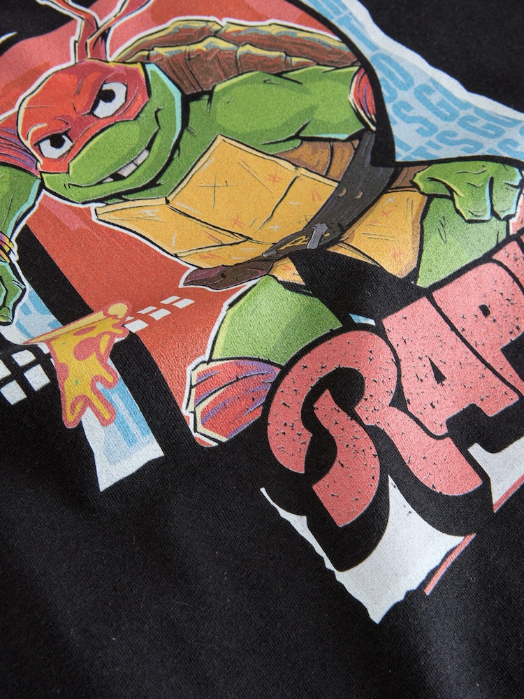 Vanilla Underground Black Teenage Mutant Ninja Turtles Raph Short Sleeved 100% Cotton T-Shirt - Image 3 of 3