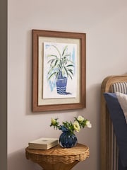 Blue Still Life Plant Framed Wall Art - Image 2 of 5