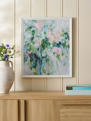Blue New Light Floral Print By Sonal Nathwani Wall Art - Image 1 of 6