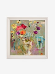 A Jug of Dahlias By Lilia Orlova Holmes Wall Art - Imagem 4 de 7