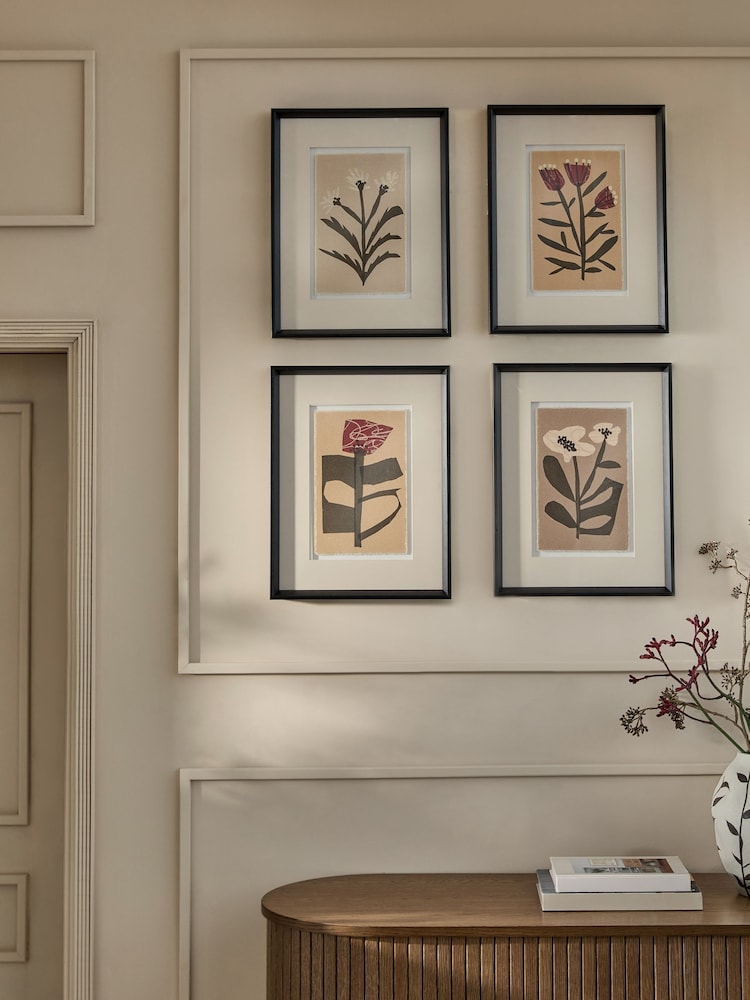 Set of 4 Neutral Artist Collection Chloe Watts Framed Wall Arts - Image 1 of 5