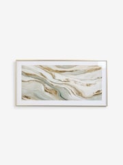 Gold Crystal Effect Agate Wall Art - Image 1 of 2