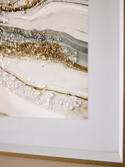 Gold Crystal Effect Agate Wall Art - Image 3 of 3