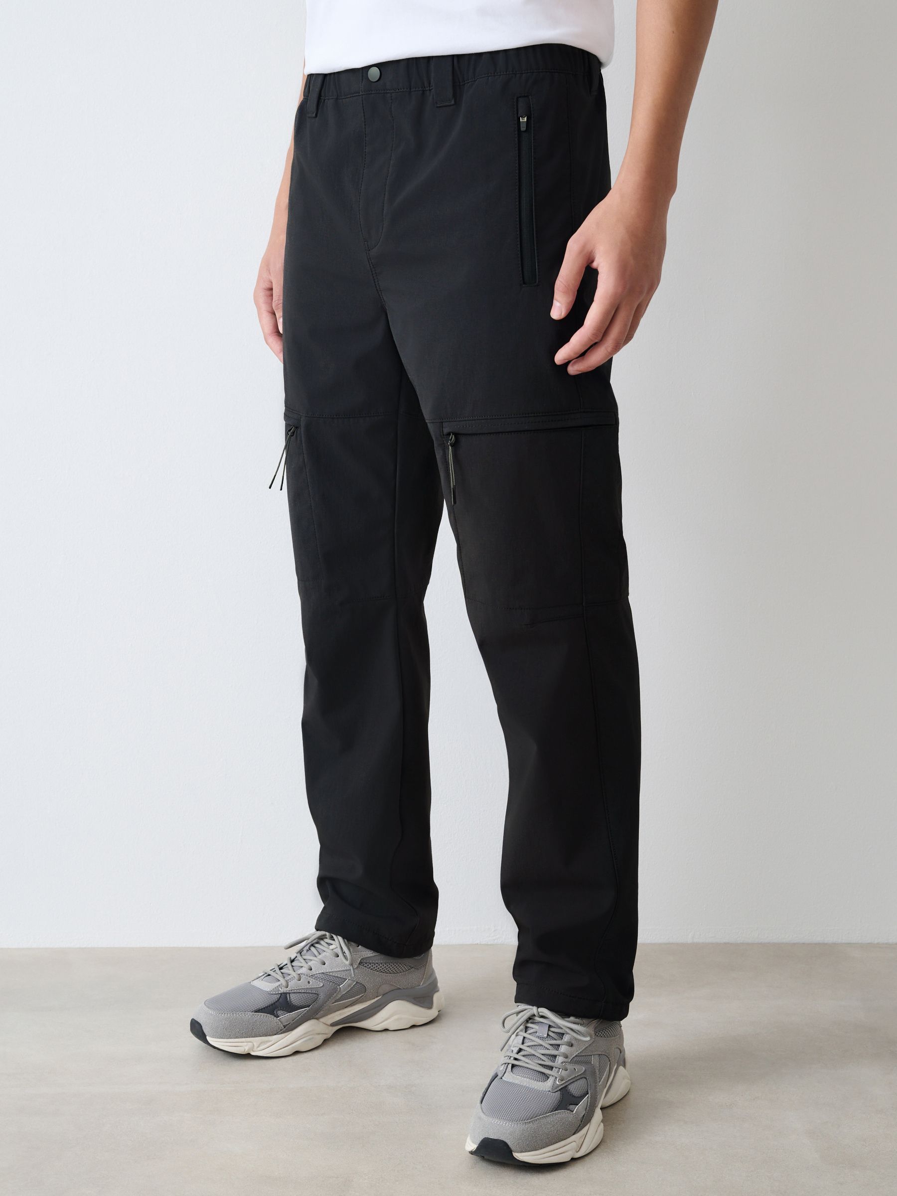 Buy Black Straight Fit ThermoGen Cargo Trousers from Next USA