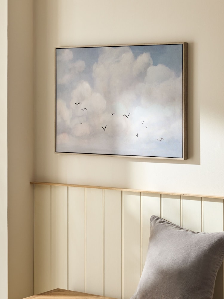 Clouds Scape Handpaint Detail Framed Wall Art - صورة 2 من 5 Clouds Scape Handpaint Detail Framed Wall Art - صورة 2 من 5