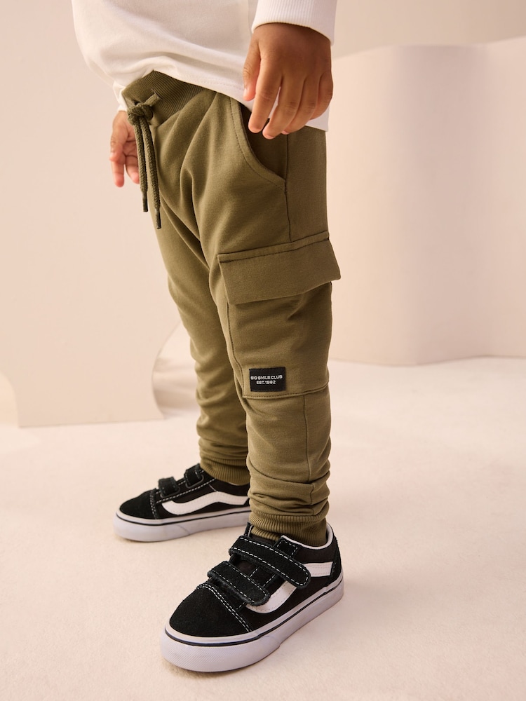 Khaki Green Skinny Utility Joggers (3mths-7yrs) - Image 1 of 8