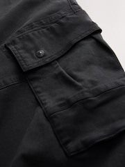 Black Stretch Utility Cargo Trousers - Image 10 of 11