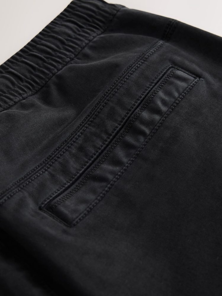 Black Stretch Utility Cargo Trousers - Image 11 of 11