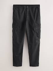Black Stretch Utility Cargo Trousers - Image 7 of 11
