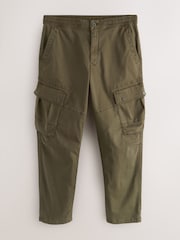 Khaki Green Stretch Utility Cargo Trousers - Image 1 of 5