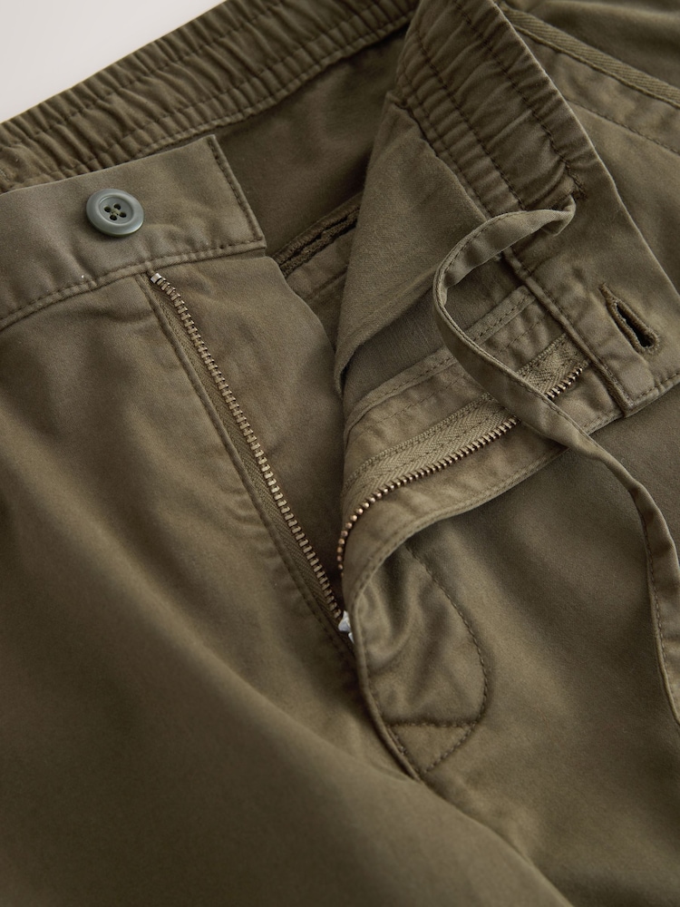 Khaki Green Stretch Utility Cargo Trousers - Image 2 of 5
