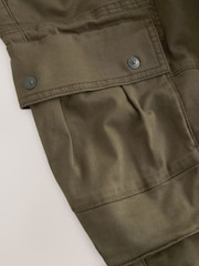 Khaki Green Stretch Utility Cargo Trousers - Image 4 of 5