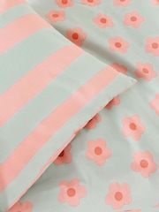 Sage Green Floral Duvet Cover and Pillowcase Set - Image 3 of 3