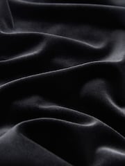 Black Velvet Wide Leg Trousers - Image 8 of 8