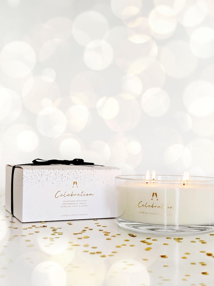 Lower Lodge Candles Birthday Cake Celebration Scented 4 Wick Candle - Image 2 of 3