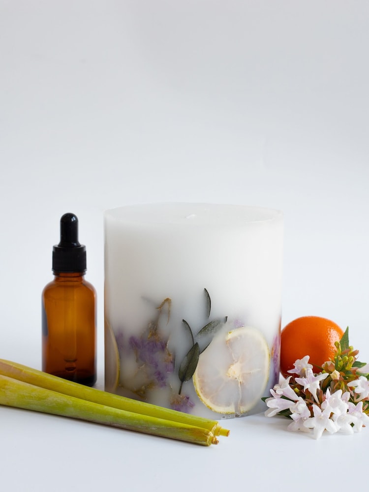 Lower Lodge Candles Lemongrass and Verbena Botanical 1 Wick Candle - Image 3 of 3