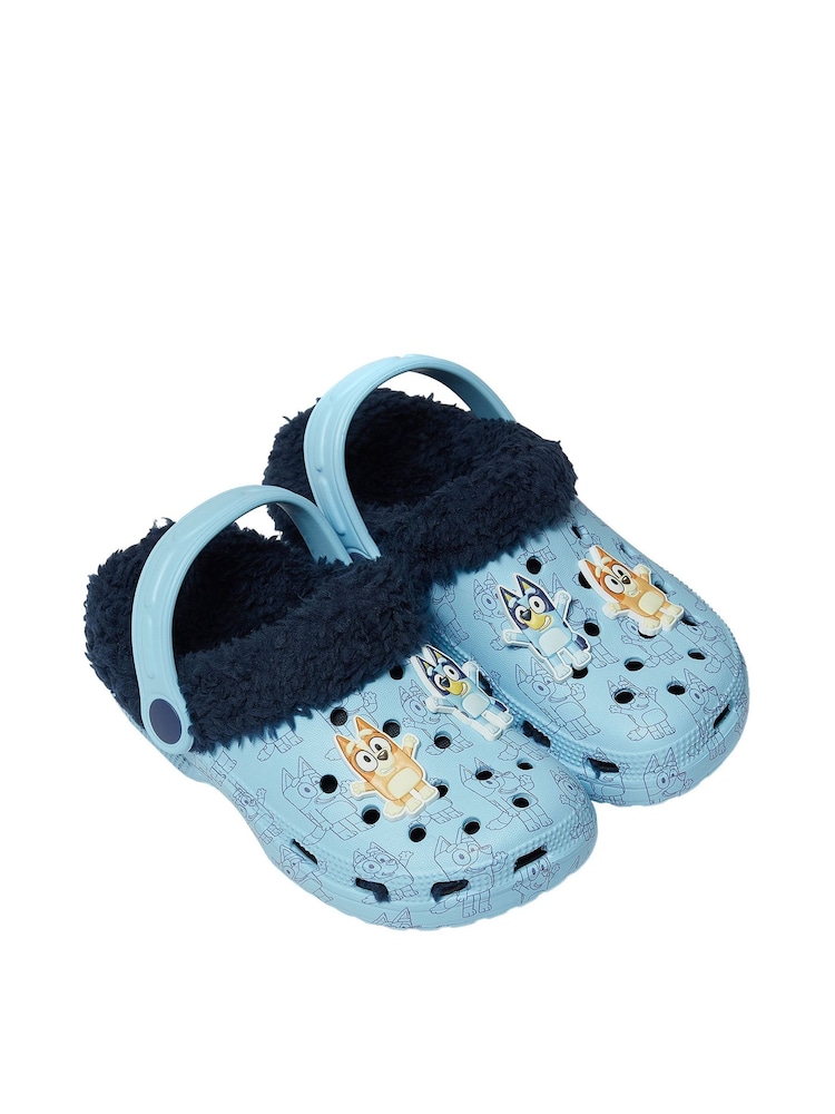 Character Blue Bluey And Bingo Fleece Lined Clogs - Image 1 of 5