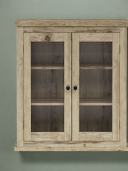 Teamson Home Light Oak Donovan Wall Cabinet with 2 Doors and 3 Open Shelves - Image 1 of 6