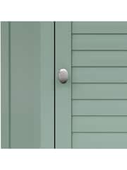 Teamson Home Sage Green Glancy One Shutter Door Removable Wooden Corner Cabinet - Image 4 of 6