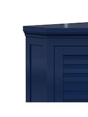 Teamson Home Navy Glancy One Shutter Door Removable Wooden Corner Cabinet - Image 4 of 6