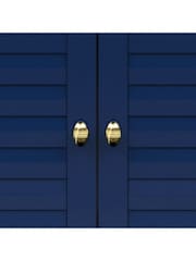 Teamson Home Navy Glancy Two Shutter Doors Removable Wooden Wall Cabinet - Image 6 of 6