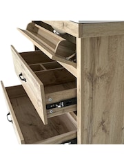 Teamson Home Light Oak Donovan Vanity with White Sink and 2 Drawers - Image 4 of 6