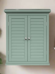 Teamson Home Sage Green Glancy Two Shutter Doors Removable Wooden Wall Cabinet - Image 1 of 6